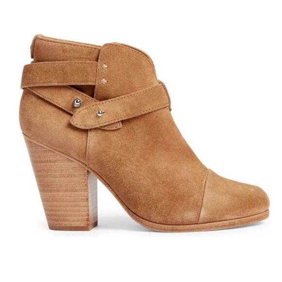RAG & Bone Camel Harrow Suede Leather Ankle Boots/Booties 6.5 / 37 - Picture 1 of 10